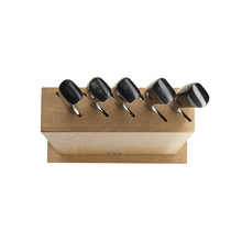 Indlæs billede til gallerivisning Saladini Knivblok Vertical Egetræ