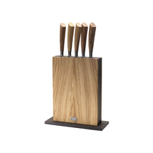 Indlæs billede til gallerivisning Saladini Knivblok Vertical Oliventræ