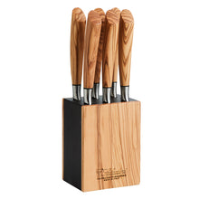 Indlæs billede til gallerivisning Saladini Knivblok Oliventræ