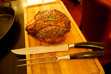 Indlæs billede til gallerivisning Saladini stegegaffel 33 cm. Oliventræ