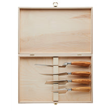 Indlæs billede til gallerivisning Saladini store osteknivsæt oliventræ