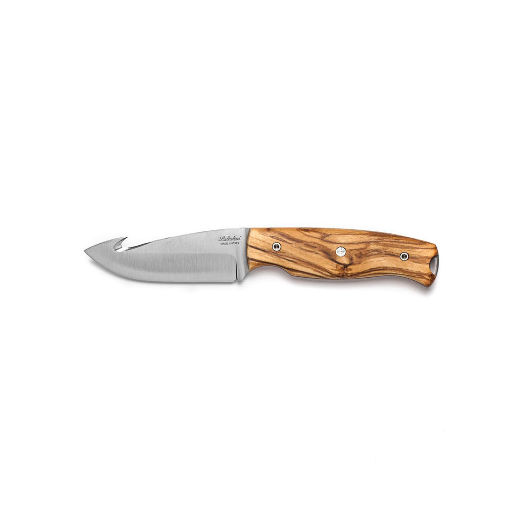 Saladini Jagtkniv 22 cm. Oliventræ m./ Bugåbner